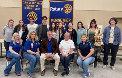 St Mary's College Students and Rotarians, Lisa Thomspson, Kay Williamson, Robert Griffin, Dawn Woodard, and Susan Zeigler..jpg