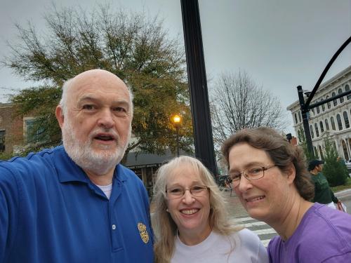Bob Patterson, Lisa Thompson and Louann Medlock at MerciMed 5K Run Feb.jpg