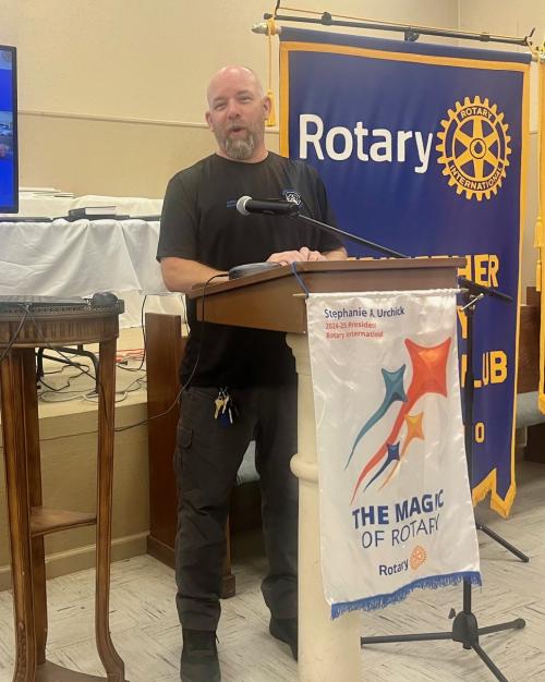 George Richmond speaks at Rotary Tuesday, January 23 2024.jpg