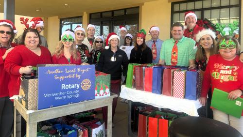 Rotarians, Womans Club and Kiwanis club members at Warm Springs Nursing Home.jpg