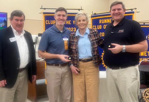 Paul Harris Fellows Plus One Aaron Mabon, Carolyn McKinley, Allen Parham, not pictured Shanna Downs 2-11-25.jpg